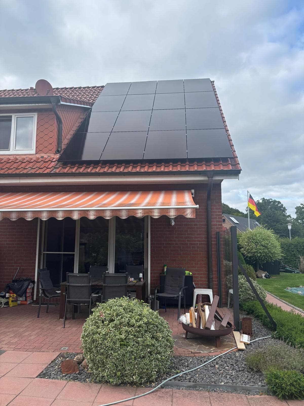 Photovoltaik-Anlage auf einem Satteldach