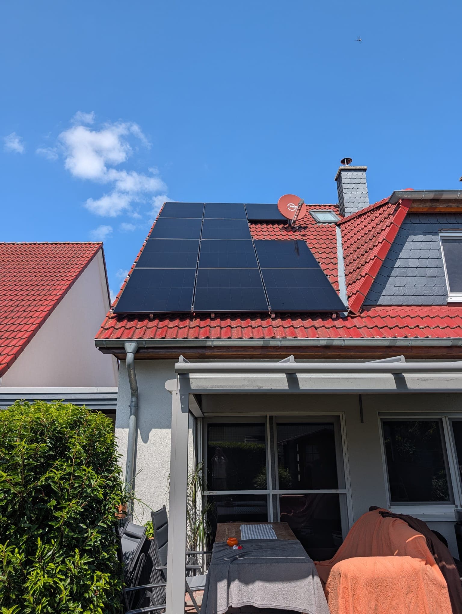 PV-Module auf einem Wohnhausdach